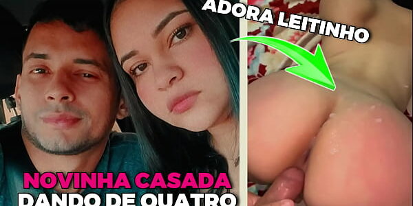 (CAIU NA NET) Novinha casada de maringá levando esporrada na bunda